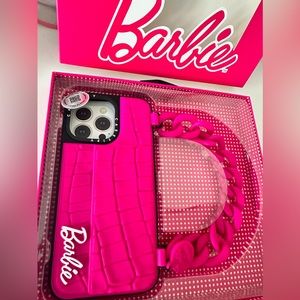 casetify x Barbie iphone 14 pro max phone case with purse hand strap